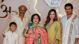 super star rajinikanth attended anant ambani wedding along with wife and daughter ans