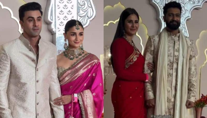 Anant Ambani, Radhika Merchant wedding: Alia Bhatt-Katrina Kaif draped in saree, Vicky- Ranbir wear sherwani