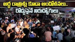 Telangana Unemployed Students Dharna