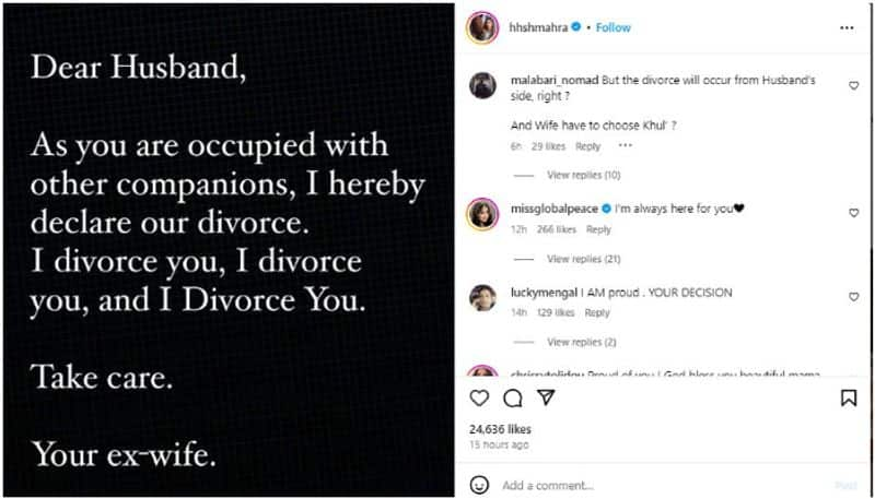 report says Sheikha Mahra getting a divorce social media post goes viral 