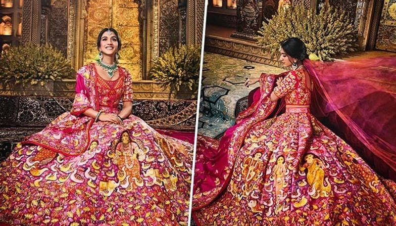 Why did Radhika Merchant's 'Shubh Aashirwad' lehenga have animals printed on it?