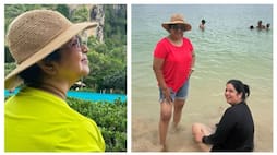 Actress Radhika sarathkumar enjoy in krabi island mma