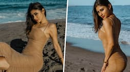 Mouni Roy looks HOT in brown body-hugging dress as she flaunts her SEXY curves RKK