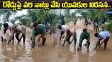 Paddy fields on the road Innovative Protest Over Damaged