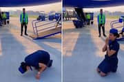 Air hostess touch down towards ram mandir on ayodhya airport viral video spark row ckm