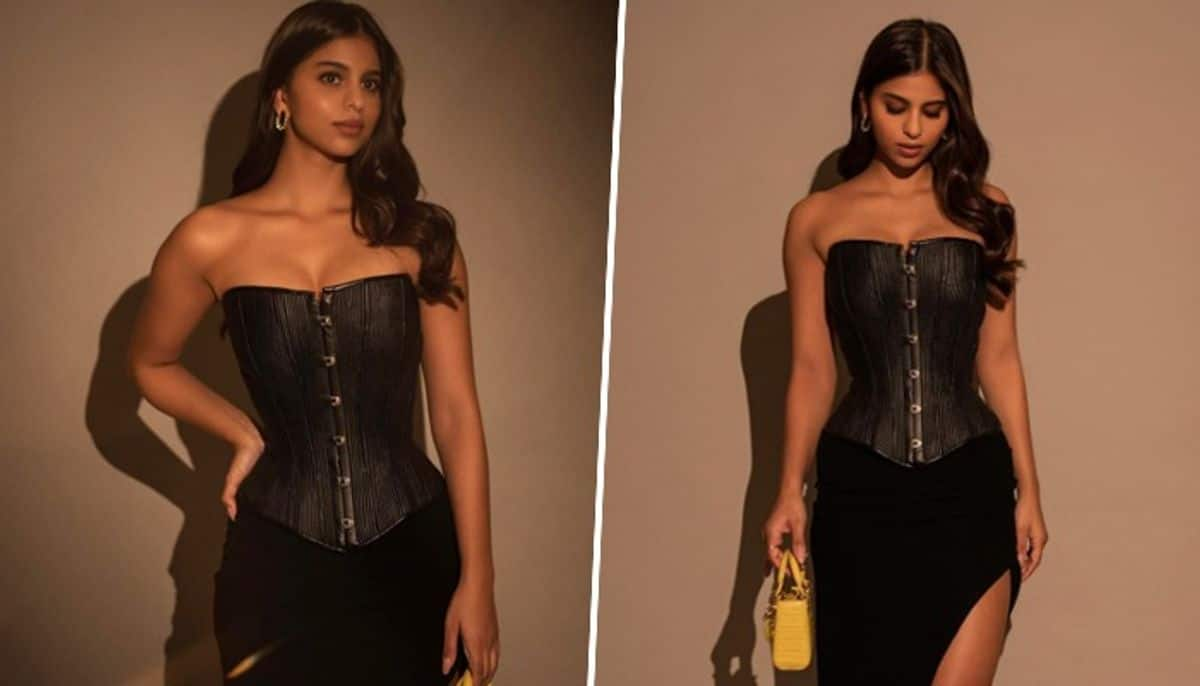 A look at Suhana Khan's Rs 45.05 lakh corset dress, Rs 3.2 lakh purse