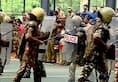 Kerala Police discard old style lathi charge adopts modified method