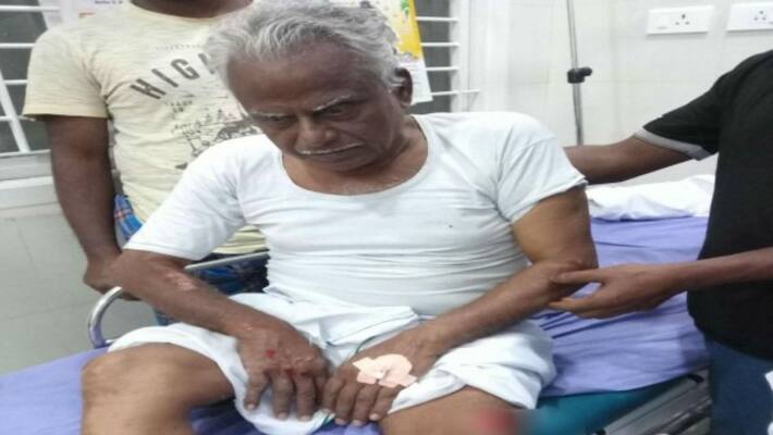 Maniyarasan attack by unknown person in tanjore Maniyarasan attack by unknown person in tanjore