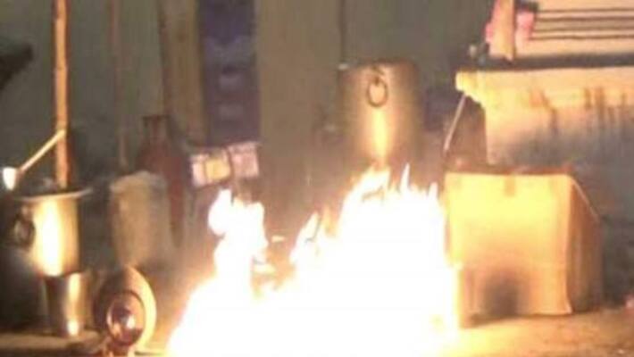 Temple Accidents Continue! Fire in Kumbakonam temple Temple Accidents Continue! Fire in Kumbakonam temple