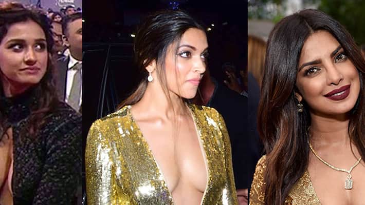 Disha Patani Deepika Padukone and now Priyanka Chopra has courted cleavage controversies Disha Patani Deepika Padukone and now Priyanka Chopra has courted cleavage controversies
