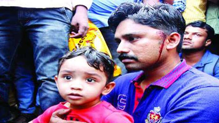 case against police man who attack bike commuter in kollam case against police man who attack bike commuter in kollam
