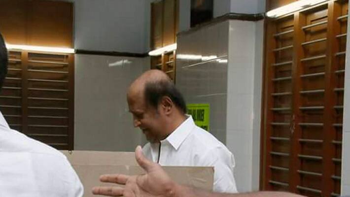 Tamil Nadu elections: Rajinikanth, Ajith vote early morning Tamil Nadu elections: Rajinikanth, Ajith vote early morning