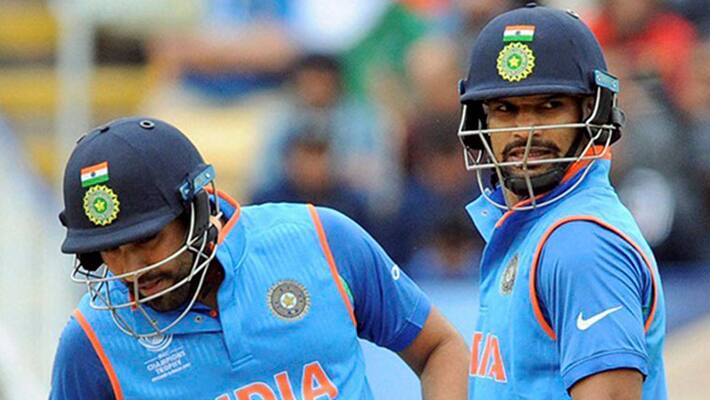 New Zealand vs India 2nd ODI rohit and dhawan complets half century live New Zealand vs India 2nd ODI rohit and dhawan complets half century live