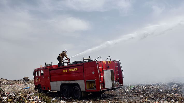 Fire Mishap In Waste Disposal Unit Fire Mishap In Waste Disposal Unit