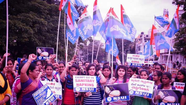 Bengaluru Students Send Sanitary Pad to PM Modi Bengaluru Students Send Sanitary Pad to PM Modi