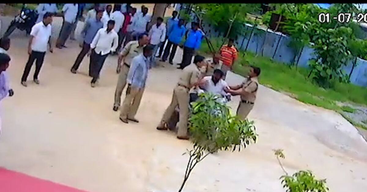 The ultimate abuse of power: Telangana cop assaults physically ...