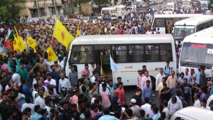 massive successful protest against ipl match in chennai massive successful protest against ipl match in chennai