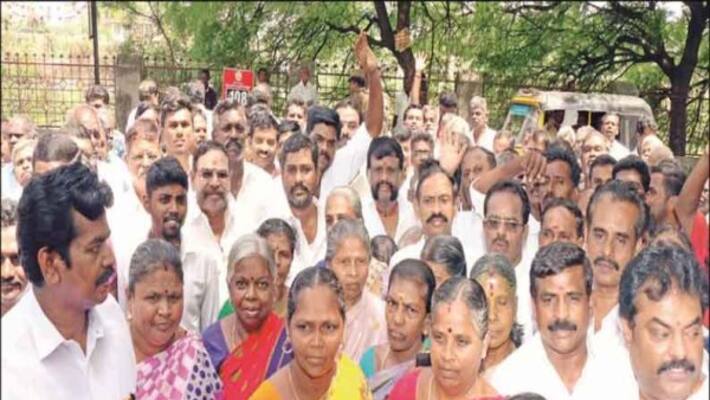 Temple Festival banned for individual person Village People siege collector Office Temple Festival banned for individual person Village People siege collector Office