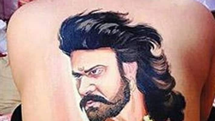 Here is why Prabhas shared this Baahubali fan bare back pictures Here is why Prabhas shared this Baahubali fan bare back pictures