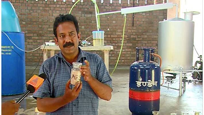 Sreejith's technology to make petrol from plastic Sreejith's technology to make petrol from plastic