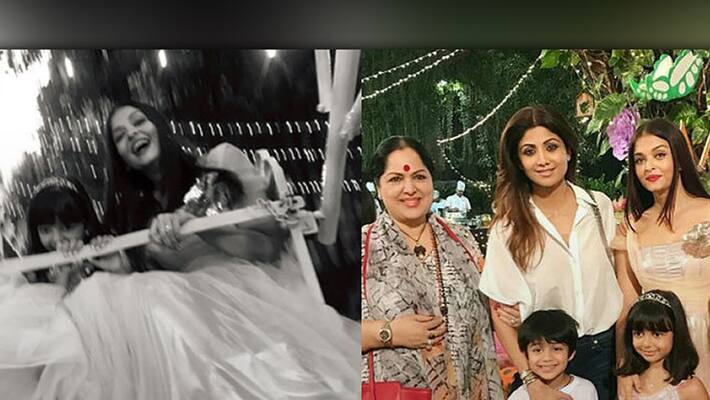 When Aishwarya Rai turned into a kid during a party When Aishwarya Rai turned into a kid during a party