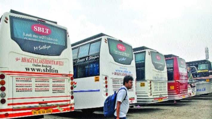 Looting or looting omni buses.. Transport department not making any arrangements for people's travel Looting or looting omni buses.. Transport department not making any arrangements for people's travel