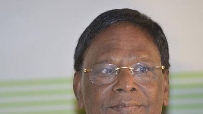 Puducherry: Protests against V Narayanasamy's selection as CM Puducherry: Protests against V Narayanasamy's selection as CM