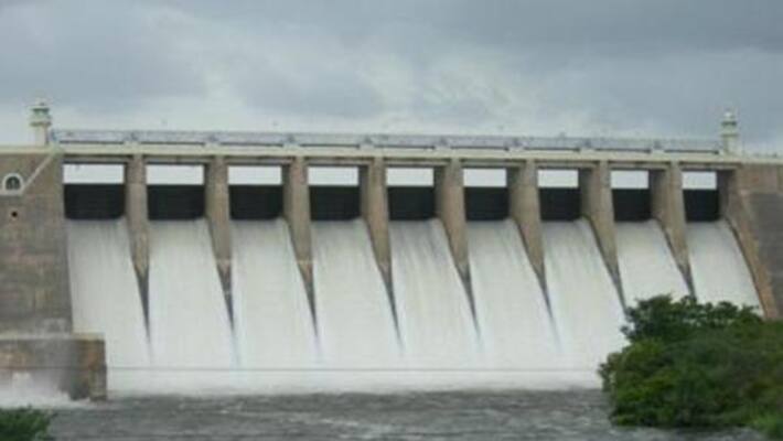 Bhavani dam flooded - flood warning to 10 villages Bhavani dam flooded - flood warning to 10 villages