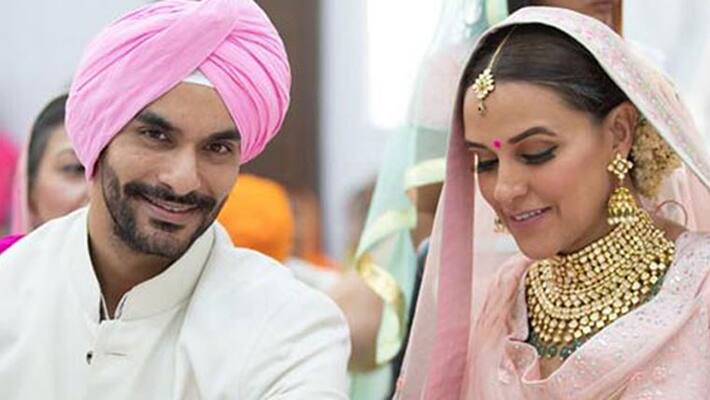 Neha Dhupia marries Angad Bedi Neha Dhupia marries Angad Bedi