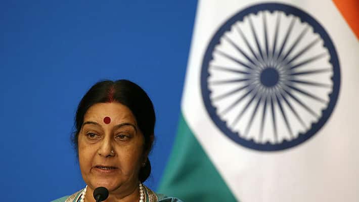 Sushma Swaraj arrives in New York for UNGA address tomorrow Sushma Swaraj arrives in New York for UNGA address tomorrow