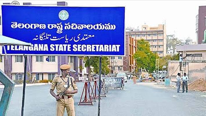 Fire accident in Telangana new secretariat - bsb Fire accident in Telangana new secretariat - bsb