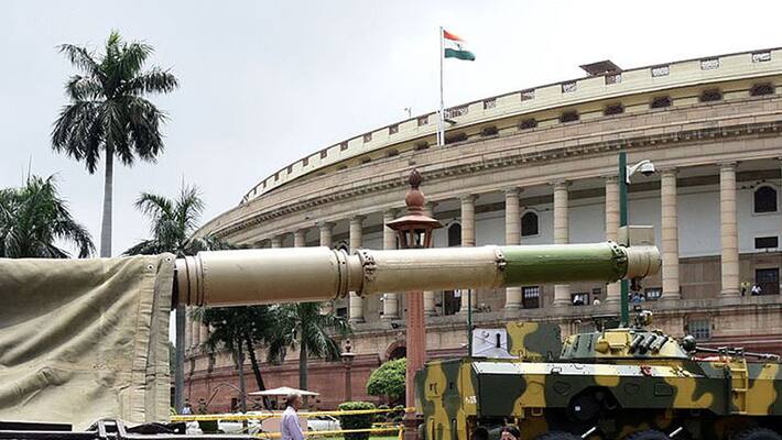 BramHos Missile, Battle Tank Arjun On Display In Parliament Complex. Know Why BramHos Missile, Battle Tank Arjun On Display In Parliament Complex. Know Why