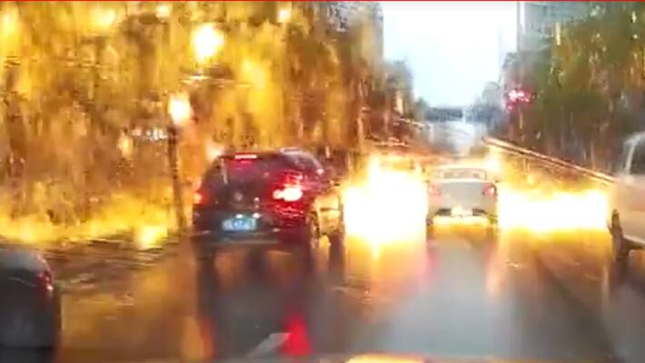 lightning strike on busy street in china heartbeat lightning strike on busy street in china heartbeat
