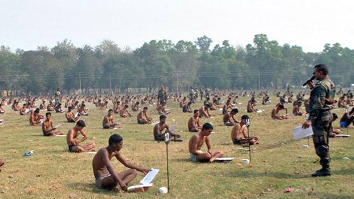 Army regrets holding exam of candidates in underwear