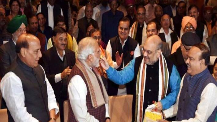 We Rule 19 States Even Indira Gandhi Had 18 Emotional PM At BJP Meet We Rule 19 States Even Indira Gandhi Had 18 Emotional PM At BJP Meet
