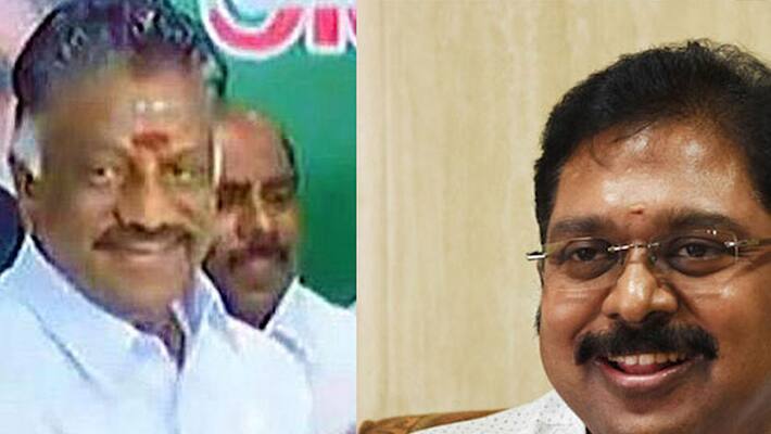 TTV Dhinakaran is the party's candidate for the OPS relative TTV Dhinakaran is the party's candidate for the OPS relative