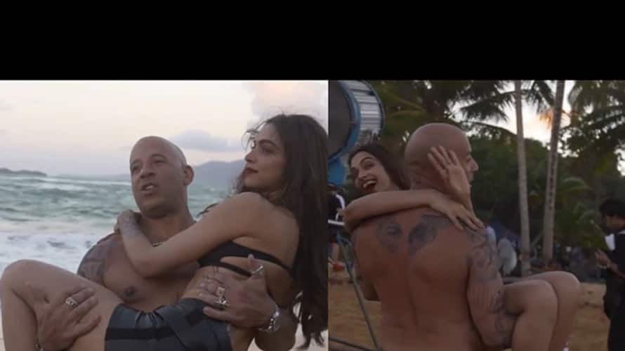 Deepika Xxx Video - In Pics: Deepika, Vin Diesel have a blast on sets