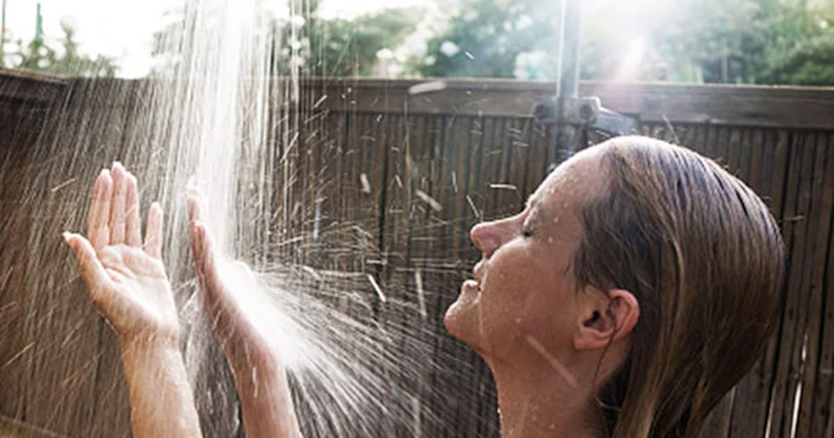 take a bucket bath instead of a shower