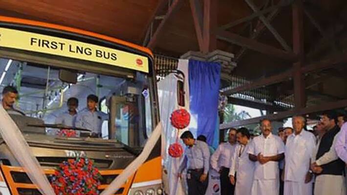 LNG bus eco friendly fuel Kerala LNG bus eco friendly fuel Kerala