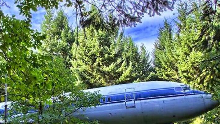 Man Lives In A Boeing 727 In The Middle Of The Woods Man Lives In A Boeing 727 In The Middle Of The Woods