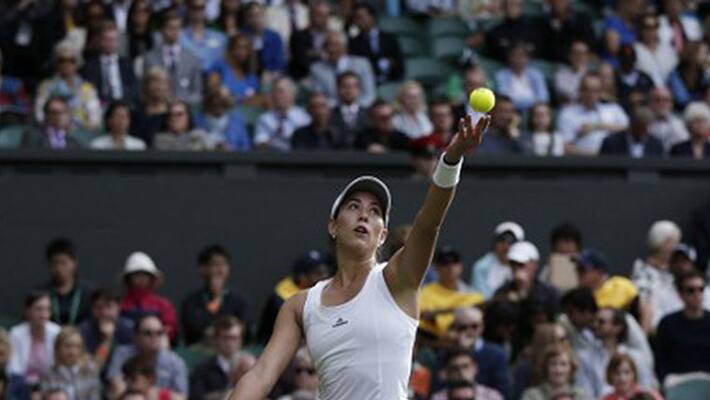 Muguruza stunned in second round of Wimbledon by qualifier Muguruza stunned in second round of Wimbledon by qualifier
