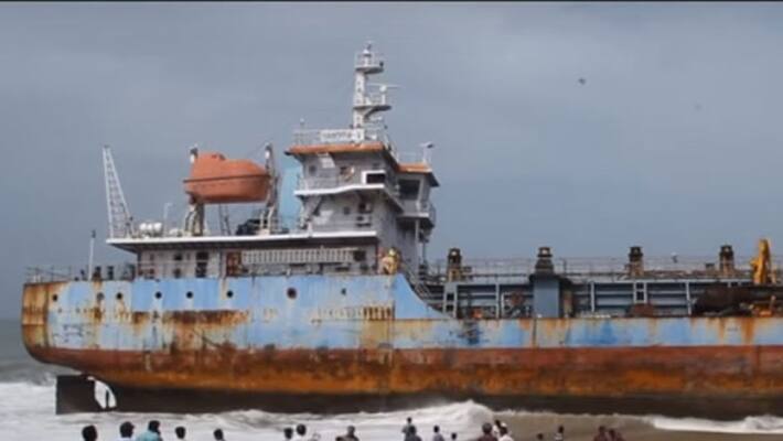 attempts going on to bring back ship into sea in kollam attempts going on to bring back ship into sea in kollam