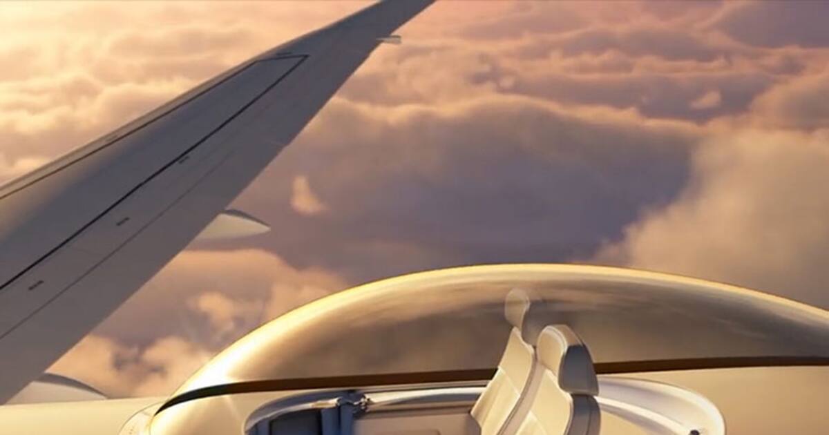Will you pay to sit in this glass dome on top of an airplane?