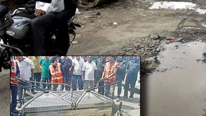 Potholes busters cum the road doctor arrives in the City Potholes busters cum the road doctor arrives in the City