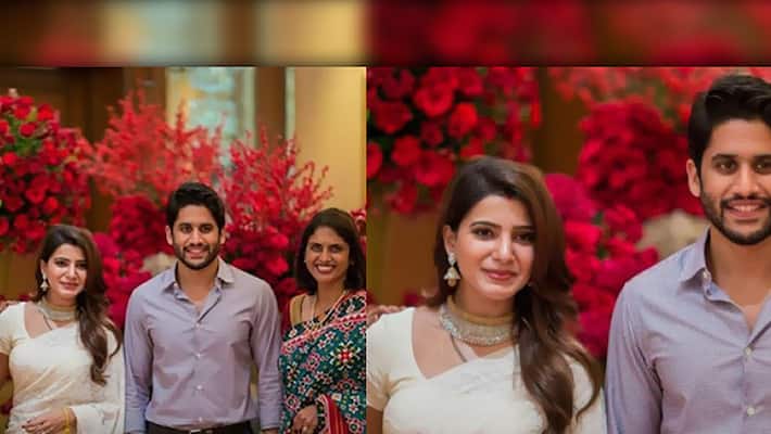 Samantha and Naga Chaitanya enjoying at a private party Samantha and Naga Chaitanya enjoying at a private party