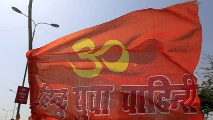 Hindu Yuva Vahini disrupts a prayer meeting in a church Hindu Yuva Vahini disrupts a prayer meeting in a church