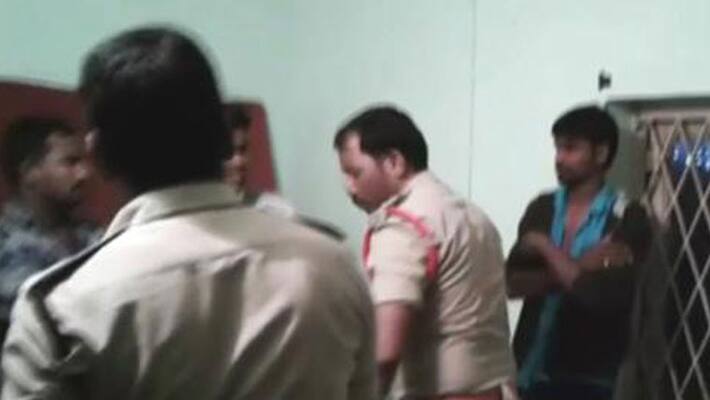 Police manhandled youth in achanta Police manhandled youth in achanta