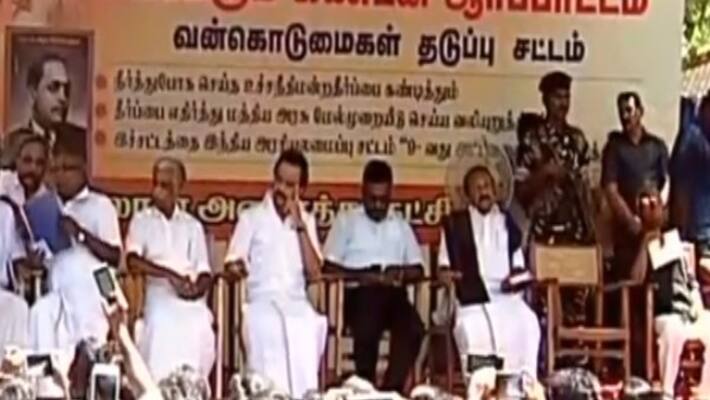 dmk lead alliance parties protest against sc st act verdict dmk lead alliance parties protest against sc st act verdict