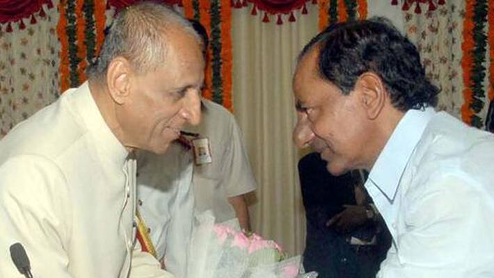 Governor changes CM KCR name as Kaleswar Rao after the project Kaleswaram Governor changes CM KCR name as Kaleswar Rao after the project Kaleswaram