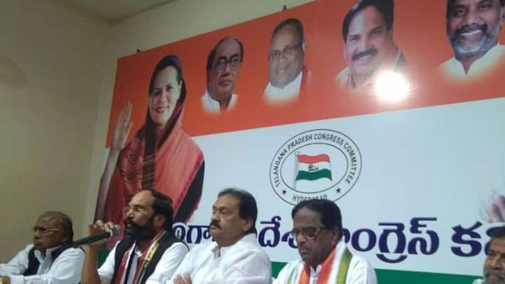 Telangana congress replies KCR in same filthy language Telangana congress replies KCR in same filthy language